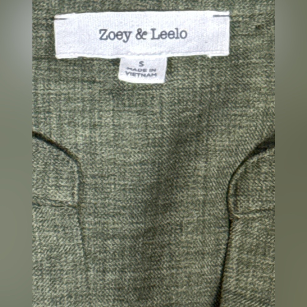 V-Neck Wrap Midi Dress with Tie Belt in Olive Green - Picture 5 of 9